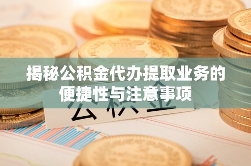 哈巴河揭秘公积金代办提取业务的便捷性与注意事项
