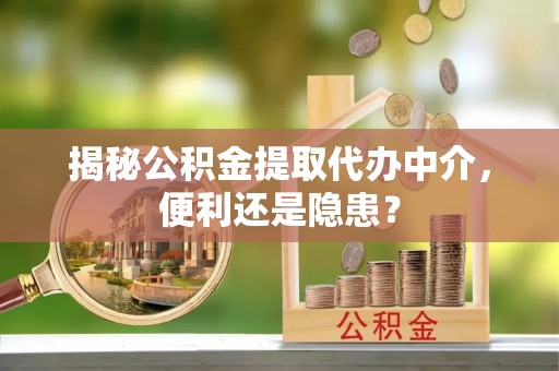 哈巴河揭秘公积金提取代办中介，便利还是隐患？