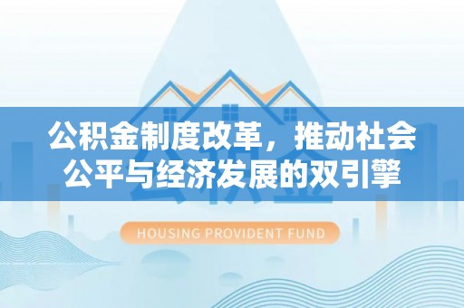 哈巴河公积金制度改革，推动社会公平与经济发展的双引擎