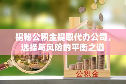 哈巴河揭秘公积金提取代办公司，选择与风险的平衡之道