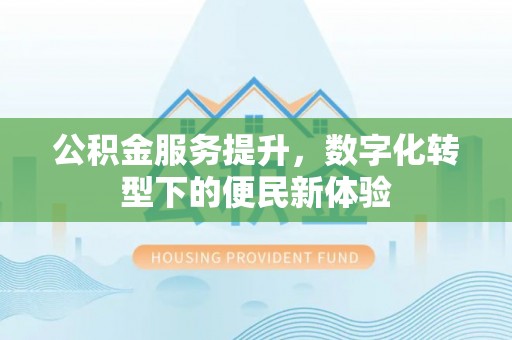 哈巴河公积金服务提升，数字化转型下的便民新体验