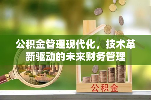 哈巴河公积金管理现代化，技术革新驱动的未来财务管理