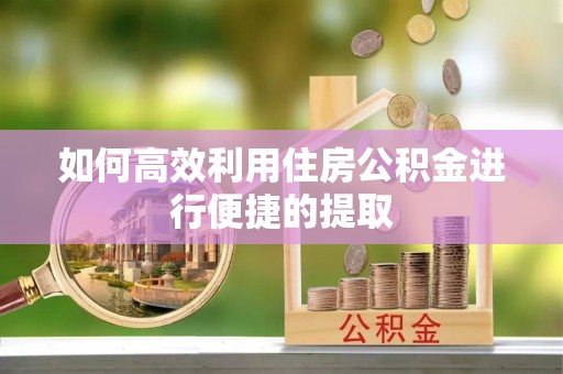 哈巴河如何高效利用住房公积金进行便捷的提取