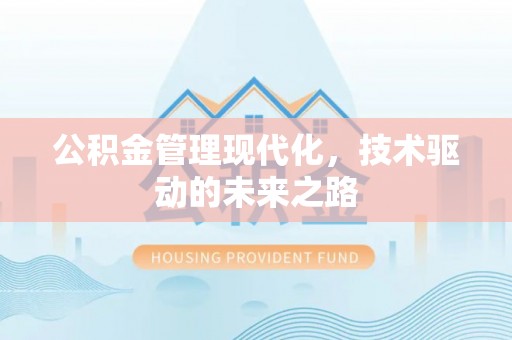 哈巴河公积金管理现代化，技术驱动的未来之路